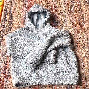 Mondetta Blue Fleece Jacket Cozy Warm Casual